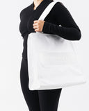 Mesh Tote Bag in White – unisex tote bag, view 3