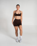 Amplify Ultra-High Rise Short in Cashmere – women's high-rise seamless compression shorts, view 5