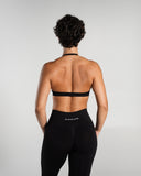 Amplify Minimal Bra in Black – women's sports bra in nylon and polyester fabric