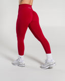 Amplify Ultra-High Rise Legging in Scarlet – women's high-rise seamless compression legging