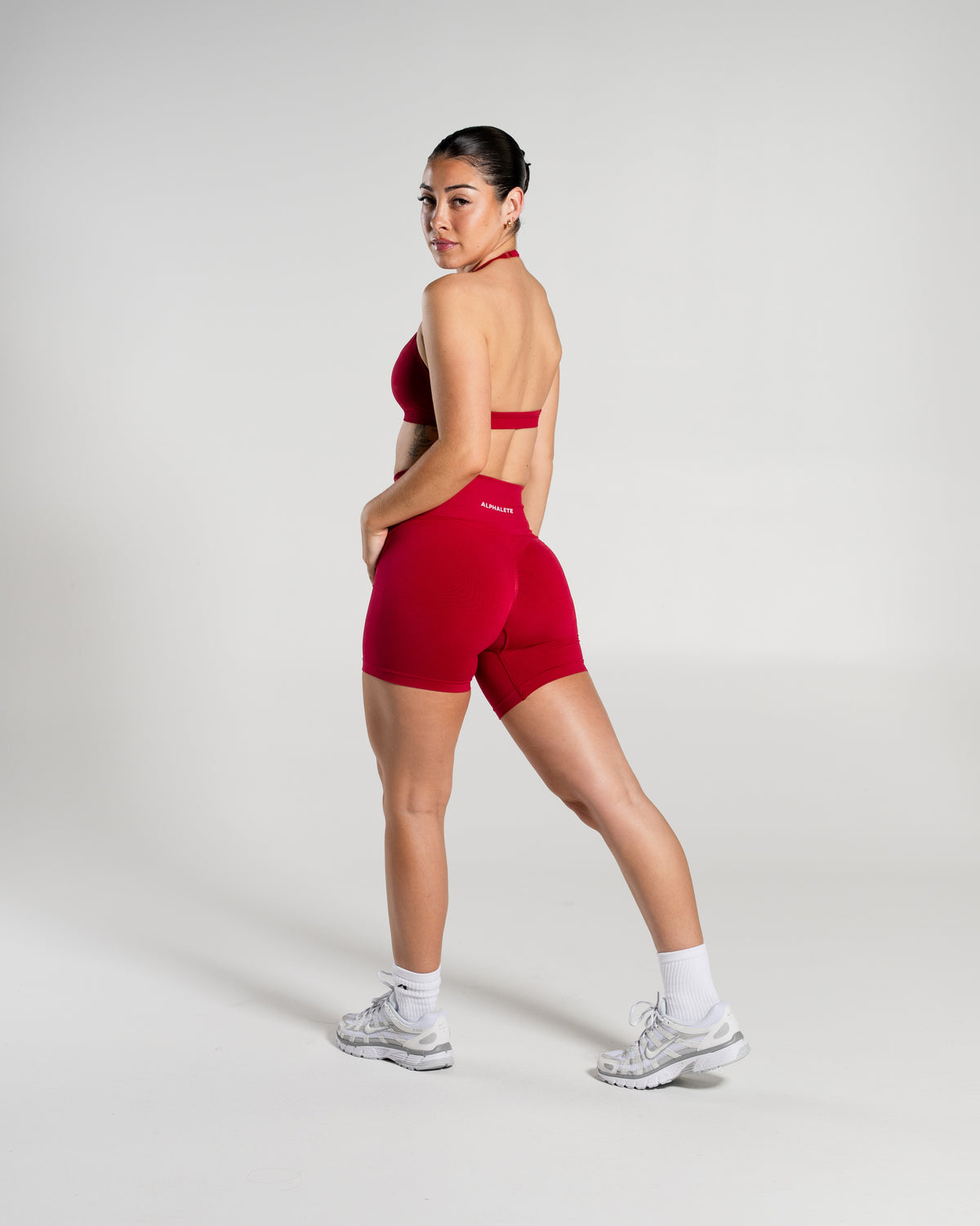 Amplify Ultra-High Rise Short - Scarlet product media