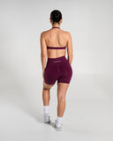 Amplify Ultra-High Rise Short in Mulberry – women's shorts in nylon and polyester fabric, view 6