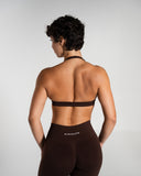 Amplify Minimal Bra in Cashmere – women's sports bra in nylon and polyester fabric