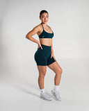 Amplify Ultra-High Rise Short in Deep Sea – women's shorts with breathable fabric, view 7
