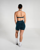 Amplify Ultra-High Rise Short in Deep Sea – women's shorts in nylon and polyester fabric, view 6