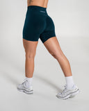 Amplify Ultra-High Rise Short in Deep Sea – women's high-rise seamless compression shorts
