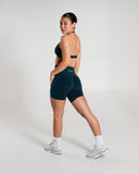 Amplify Ultra-High Rise Short in Deep Sea – Alphalete women's shorts, view 8