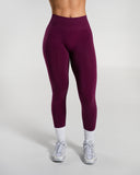 Amplify Mid Rise Legging in Mulberry – women's legging in nylon and polyester fabric