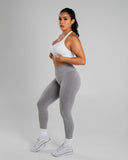 Amplify Mid Rise Legging - Heather Grey