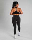 Amplify Mid Rise Legging - Dark Heather Grey