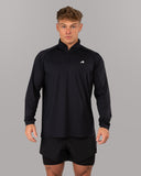 Racer Quarter Zip - Black