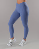 Wrap Mid Rise Legging - Bluebonnet
