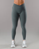 Wrap Mid Rise Legging - Dark Navy