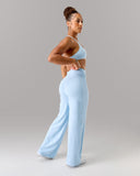 Aura Wide Leg Pant Regular - Powder Blue