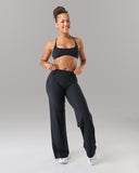 Aura Wide Leg Pant Regular - Black