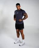 Base Tee in Dusty Navy – men's t-shirt with breathable fabric