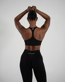 Elevate Bra in Black – women's sports bra in nylon and polyester fabric