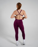 Vortex Bra in Mulberry – Alphalete women's sports bra, view 6