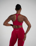 Elevate Bra in Strawberry Jam – women's sports bra in nylon and polyester fabric