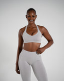 Elevate Bra in LT Heather – women's seamless high-support sports bra