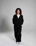 Core Midweight Fleece Zip Hoodie - Black