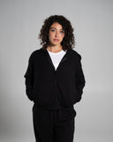 Core Midweight Fleece Zip Hoodie - Black