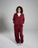 Core Midweight Fleece Zip Hoodie in Strawberry Jam – Alphalete women's hoodie