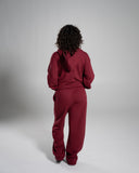 Core Midweight Fleece Zip Hoodie in Strawberry Jam – women's hoodie, view 4