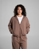 Core Midweight Fleece Zip Hoodie - Taupe