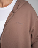 Core Midweight Fleece Zip Hoodie - Taupe