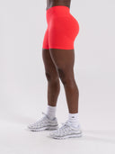 Pump Mid Rise Short - Neon Red