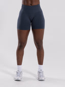 Pump Mid Rise Short - Dusty Navy