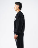 Establishment Split Crewneck - Black