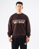 Establishment Split Crewneck - Deep Mauve