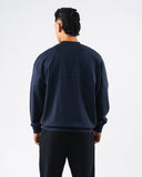Establishment Split Crewneck - Deep Navy
