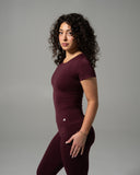 Glass Tee - Merlot