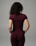 Glass Tee - Merlot