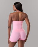 Halter Push Tank - Rose