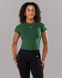 Icon Baby Tee - Court Green