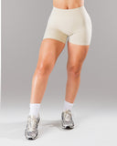 Pump Mid Rise Short - Wheat w/ Logo