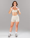 Pump Mid Rise Short - Wheat