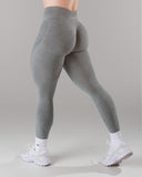 Pump Mid Rise Legging - Heather Grey