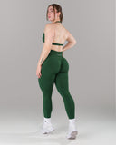 Pump Mid Rise Legging - Court Green