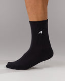 Elite "A" Sock 3pk - Black