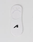 No Show "A" Sock 3pk - White