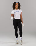 Varsity Baby Tee - White