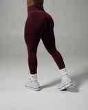 Pump Mid Rise Legging - Merlot