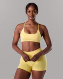 Amplify Open Back Bra - Canary