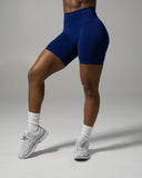 Pump Mid Rise Biker Short - Indigo