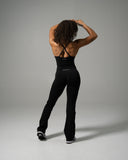 Pump Mid Rise Flared Pant - Black